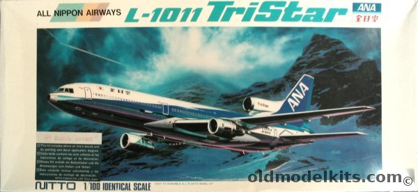 Nitto 1/100 Lockheed L-1011 Tristar British Airways or ANA plastic model kit